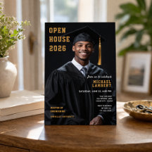 Abschluss Open House Foto-Einladung 2026