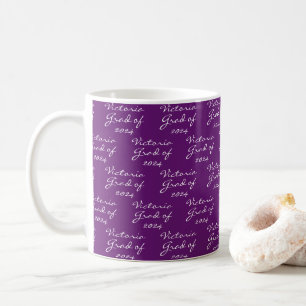 Abschluss Orchid Lila Personalisierter Grad Kaffee Kaffeetasse