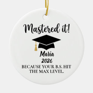 Abschluss-Ornament für Master, College-Abschluss Keramik Ornament