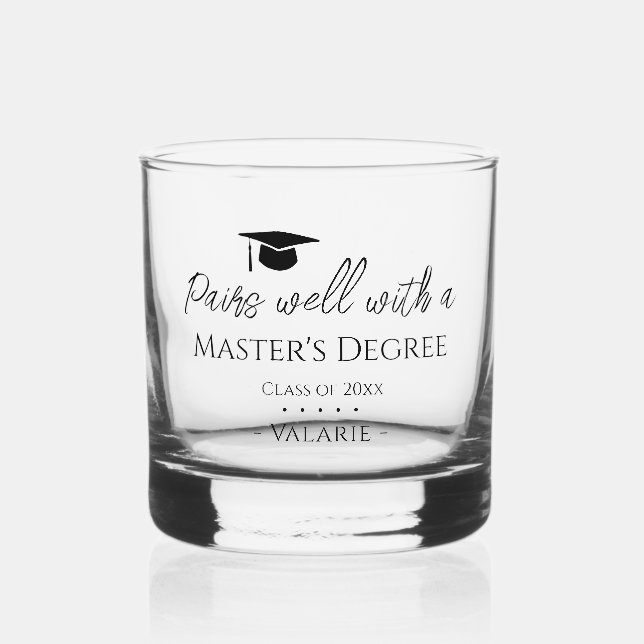 Abschluss paart sich gut Whiskey Glass von Master Whiskyglas (Vorderseite)