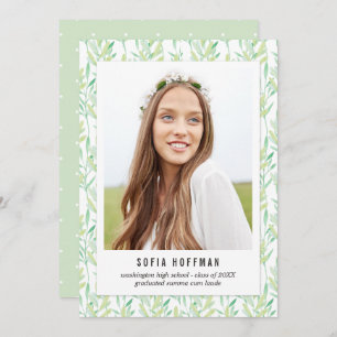 Abschluss Painte Green Ankündigung Einladung