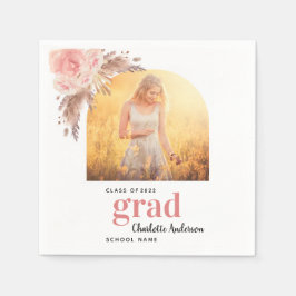 Abschluss Pampas Gras Foto Serviette