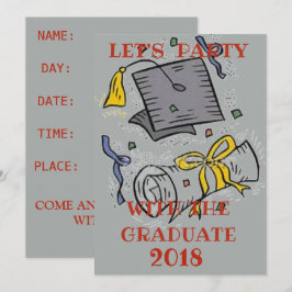 ABSCHLUSS-PARTY LADEN EIN EINLADUNG