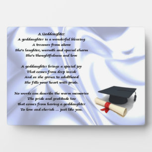 Abschluss-Patenkind-Gedicht-Tafel Fotoplatte