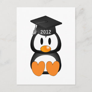 Abschluss Penguin Ankündigungspostkarte