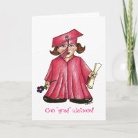 Abschluss Pink Cap Gown Diploma Graduate