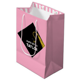 Abschluss Pink Mittlere Geschenktasche Geschenktüte