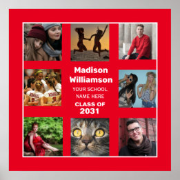 Abschluss Poster 8 Fotocollage Class