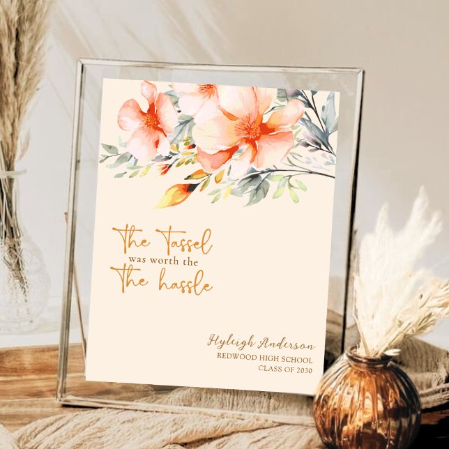 Abschluss Poster | Tassel war es wert, die Mühe (Von Creator hochgeladen)