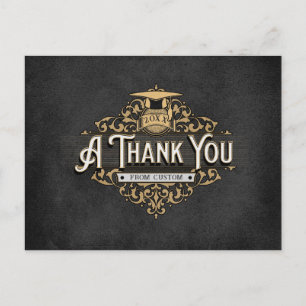 Abschluss Postkarten, maskuline Dankeskarten Postkarte