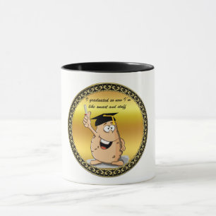 Abschluss Potato-Charakter mit Grad Tasse