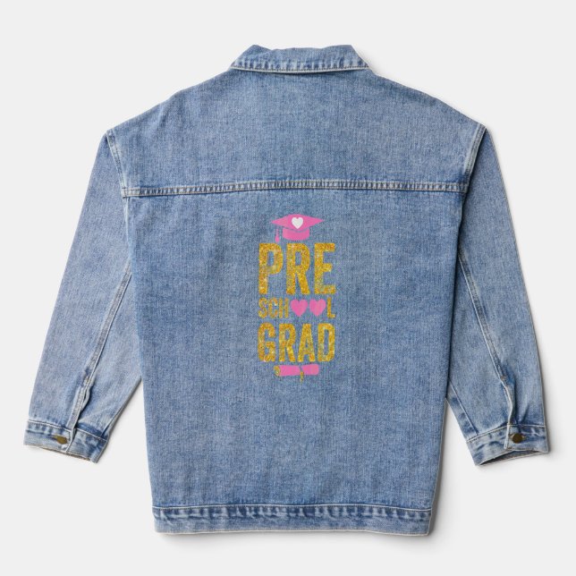 Abschluss Preschool Grad Jeansjacke (Rückseite)
