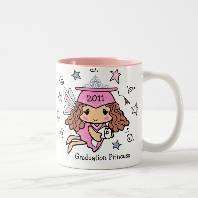Abschluss-Prinzessin Mug Zweifarbige Tasse (Rechts)