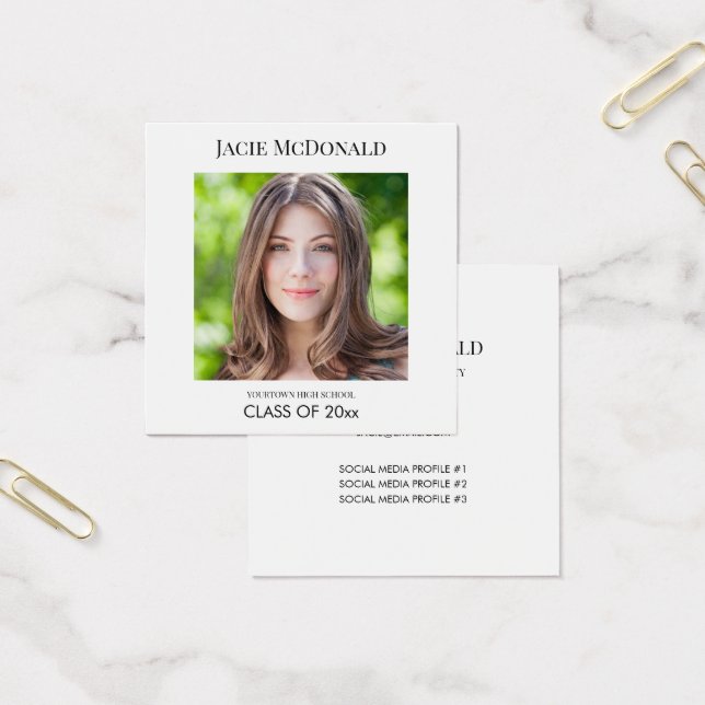 Abschluss Profil Foto einfügen Weiß (Büro)