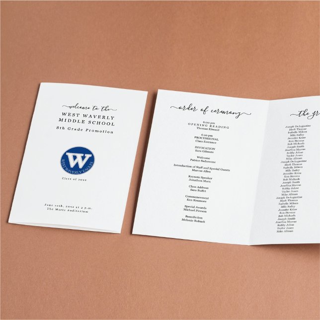 Abschluss-Programm (2 Spaltenversion) Flyer (Von Creator hochgeladen)