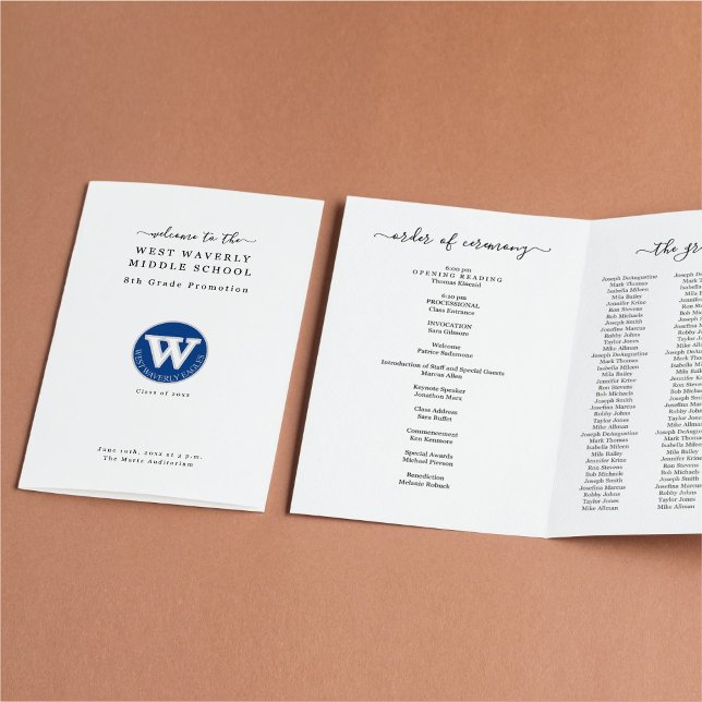 Abschluss-Programm (3-Spalten-Fassung) Flyer (Von Creator hochgeladen)