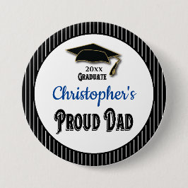 Abschluss Proud Vater Para Monogramm Grad Button