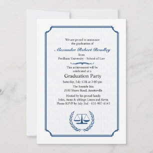 Abschluss "Rechtsanwälte" Einladung