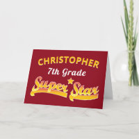Abschluss Red 7th Grade Star Mittelschule