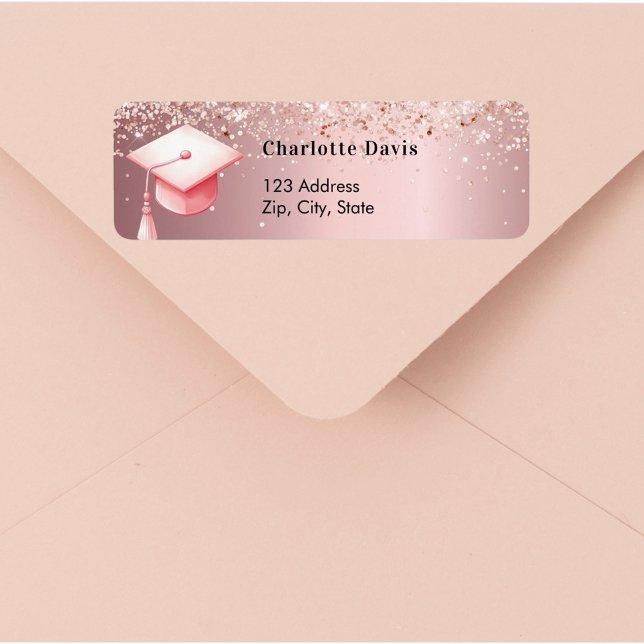 Abschluss Rosa Goldkappenkappe Rücksendeadresse (Von Creator hochgeladen)