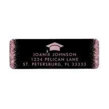 Abschluss Rose Gold Pink Cap und Tassel