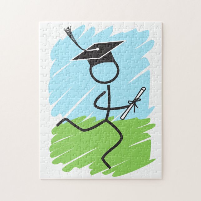 Abschluss Runner © Cross Country Track Puzzle (Vertikal)