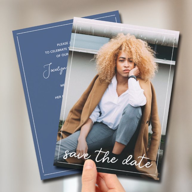 Abschluss Save the Date Foto Einladung (Von Creator hochgeladen)