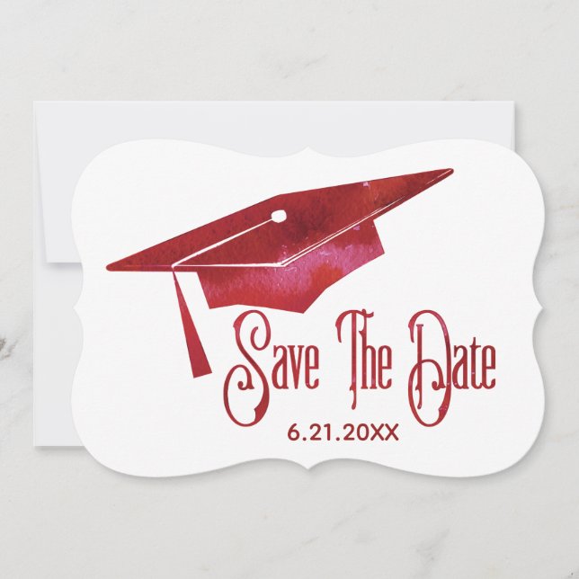 Abschluss Save the Date schlicht Moderner Grad (Vorderseite)