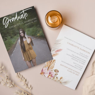 Abschluss Script-Foto-Party Einladung