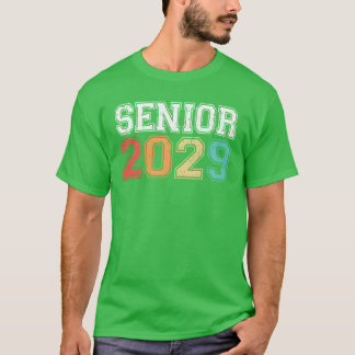 Abschluss Senior 2029 Retro T-Shirt