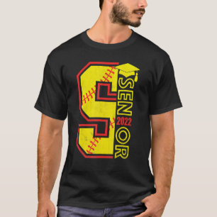 Abschluss Senior Class 2022 Graduate Softball Pla T-Shirt