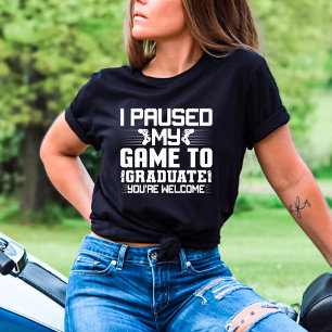 Abschluss Senior Gamer Funny Ich hielt mein Spiel  T-Shirt