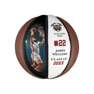Abschluss Senior Night Custom Foto & Name Mini Basketball