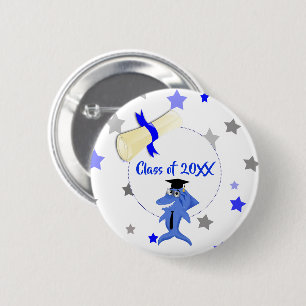 Abschluss Shark Party-Klasse Button