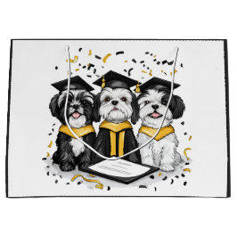 Abschluss Shih Tzu Dogs Große Geschenktüte