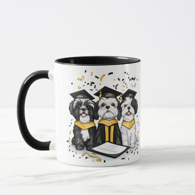 Abschluss Shih Tzu Dogs Tasse (Links)