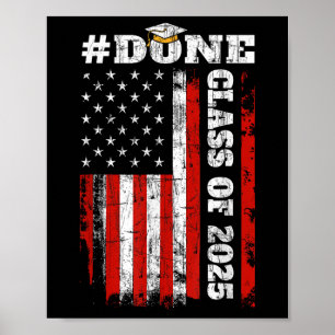 Abschluss Shirt Design_ Fertig Cl von 2025 mit US Poster