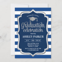 Abschluss - Silberne blaue Streifen