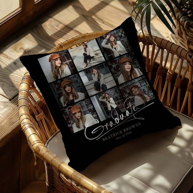 Abschluss-Skript 9 Foto-Raster Abschlussgeschenk Kissen (Von Creator hochgeladen)