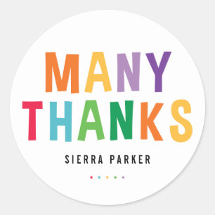 Abschluss "Spaß ausgeschrieben" Danke Stickers