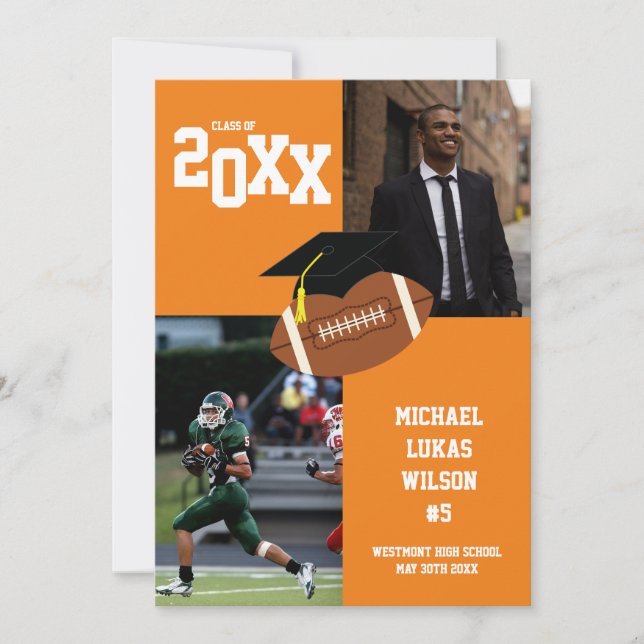 Abschluss Sports Orange Ankündigung (Vorderseite)