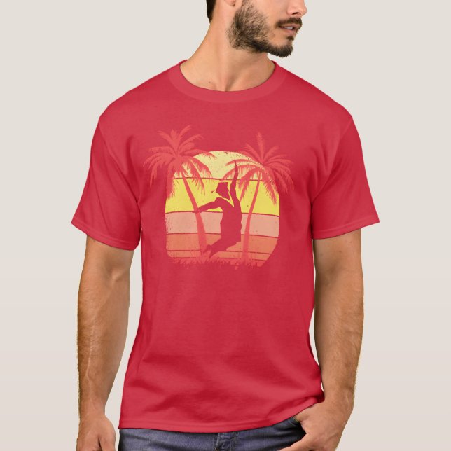 Abschluss-Sprung-Feier Absolvent Sommer-Geschenk T-Shirt (Vorderseite)