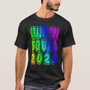 Abschluss Squad 2023 Regenbogen T-Shirt