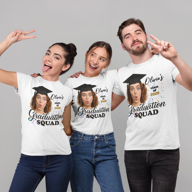 Abschluss Squad Personalisierte Familienanpassung Tri-Blend Shirt (Von Creator hochgeladen)