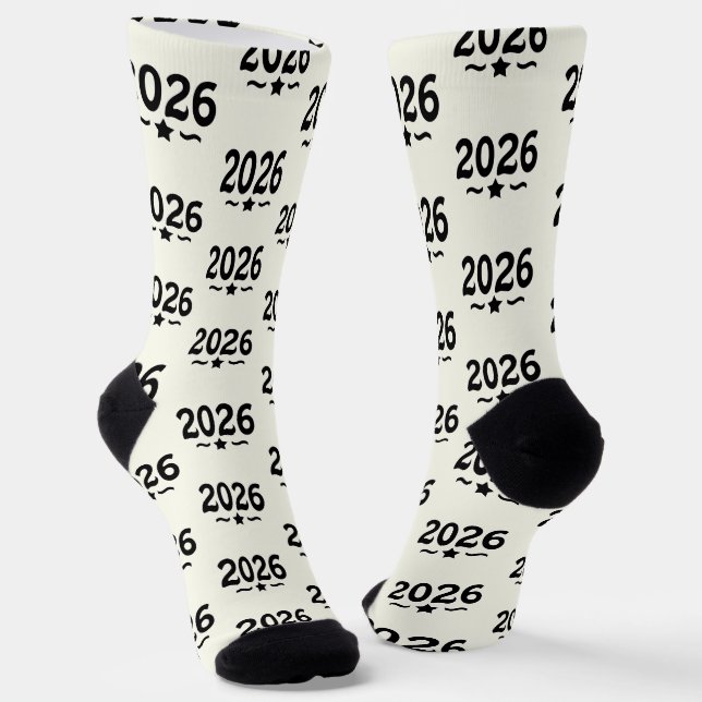 Abschluss Star Class 2026 Grad Socken (Gewinkelt)