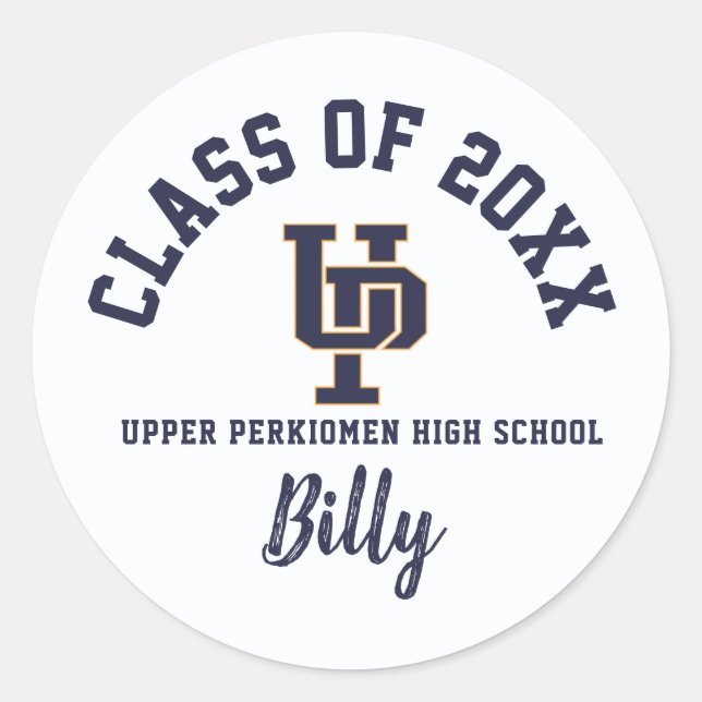 Abschluss Stickers Upper Perkiomen High School (Vorderseite)