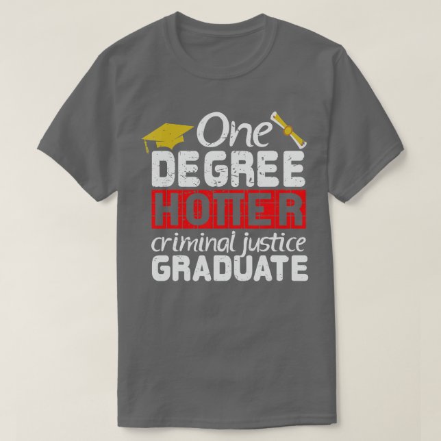 Abschluss Strafjustiz Großes Graduiertengeschenk T-Shirt (Design vorne)