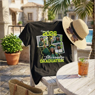 Abschluss-T-Shirt mit Fotocollage der Abschlusskla T-Shirt