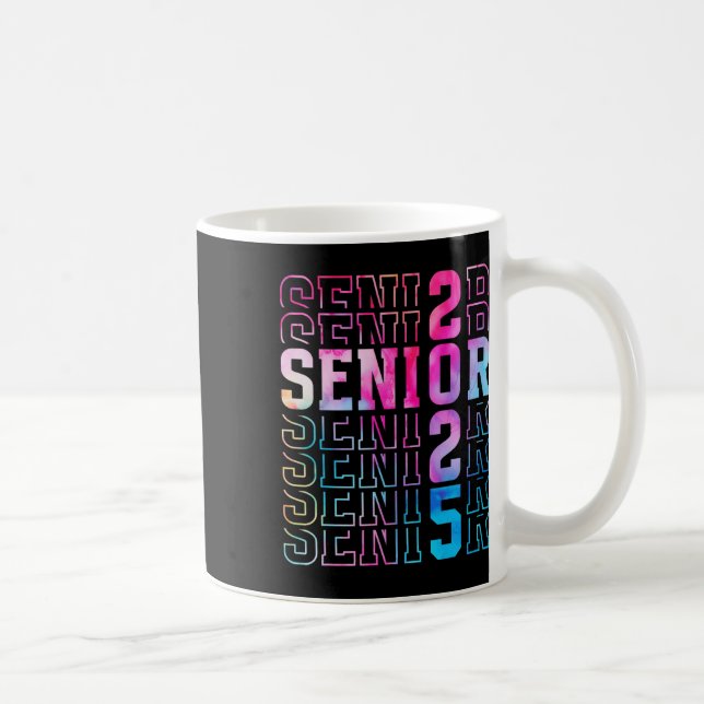 Abschluss-T-Shirt Senior 2025 Kaffeetasse (Rechts)