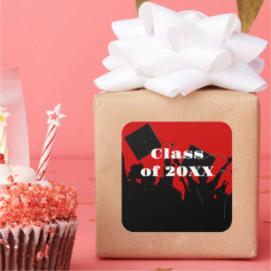 Abschluss T - Shirt und Geschenke Quadratischer Aufkleber